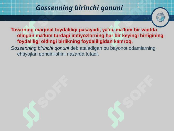 Iste’molchining xulq-atvori nazariyasi 6