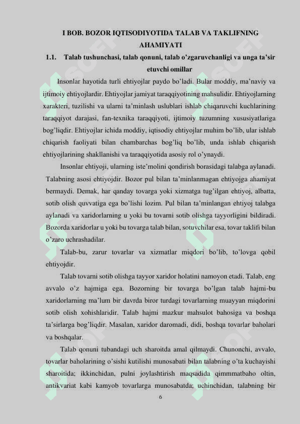 “JAHON BOZORIDA TALAB TAKLIF VA TAQSIMOT” 6