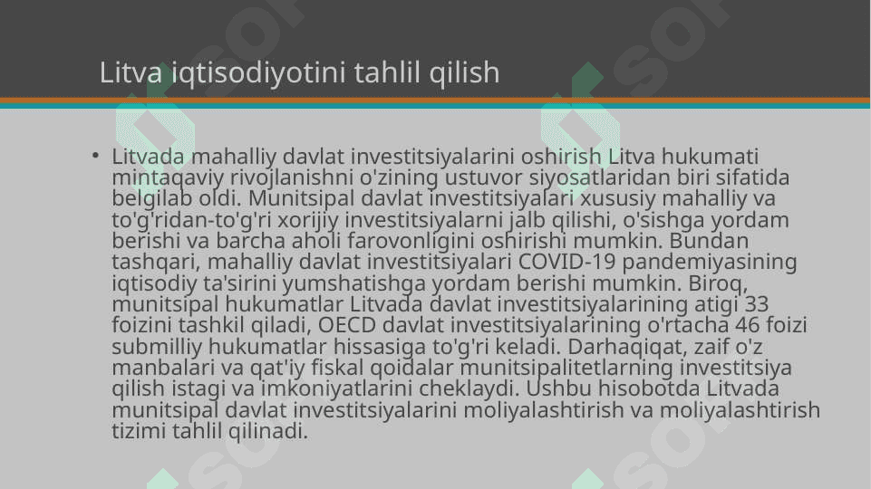 Litva iqtisodiyotini tahlil qilish 4