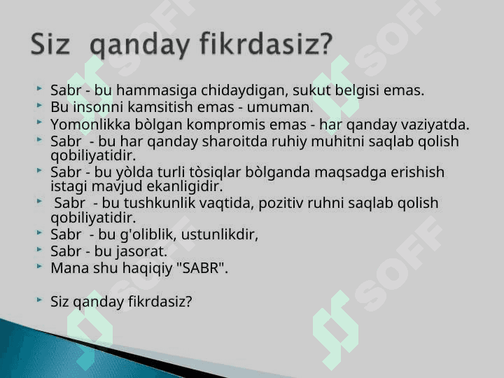Tarbiya fani ochiq dars 8