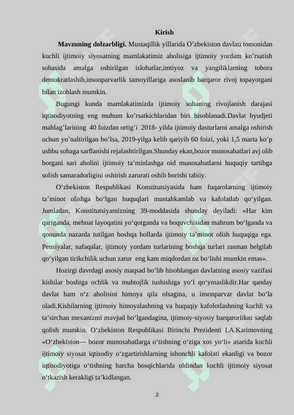 DAVLAT BYUDJETI TARKIBI VA UNI TAKOMILLASHTIRISH YO’LLARI 2