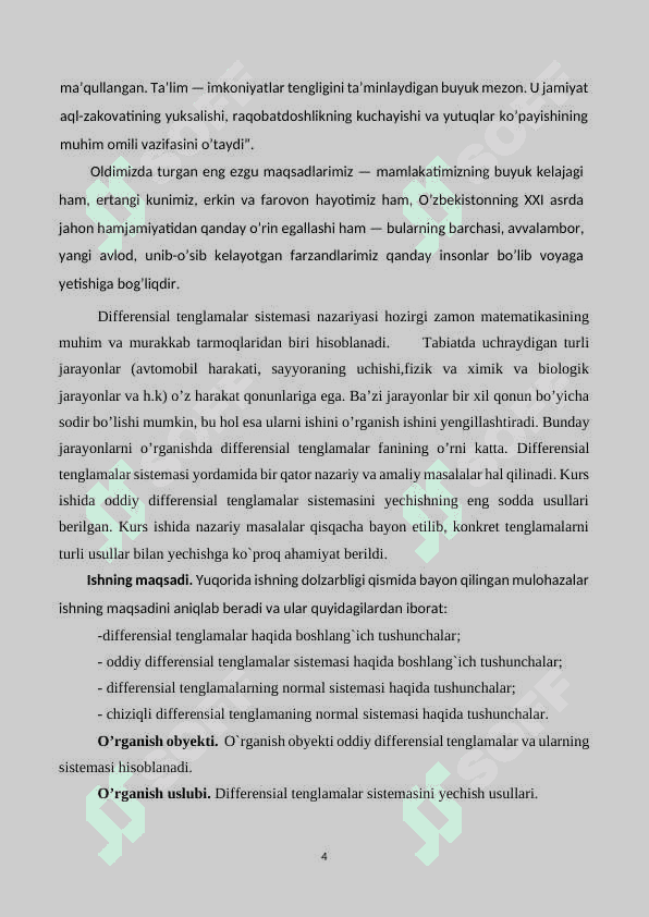 DIFFERENSIAL TENGLAMALARNI TAQRIBIY YECHISH USULLARI 4