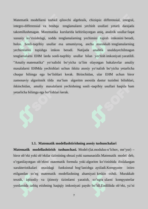 DIFFERENSIAL TENGLAMALARNI TAQRIBIY YECHISH USULLARI 7