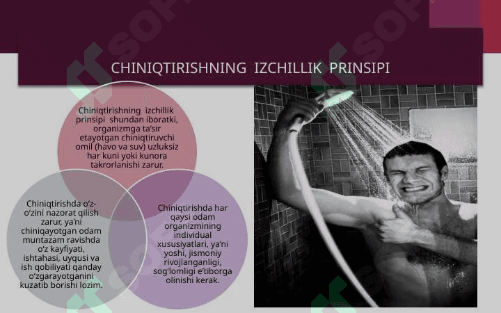 Organizimni chiniqtirish usullari 8