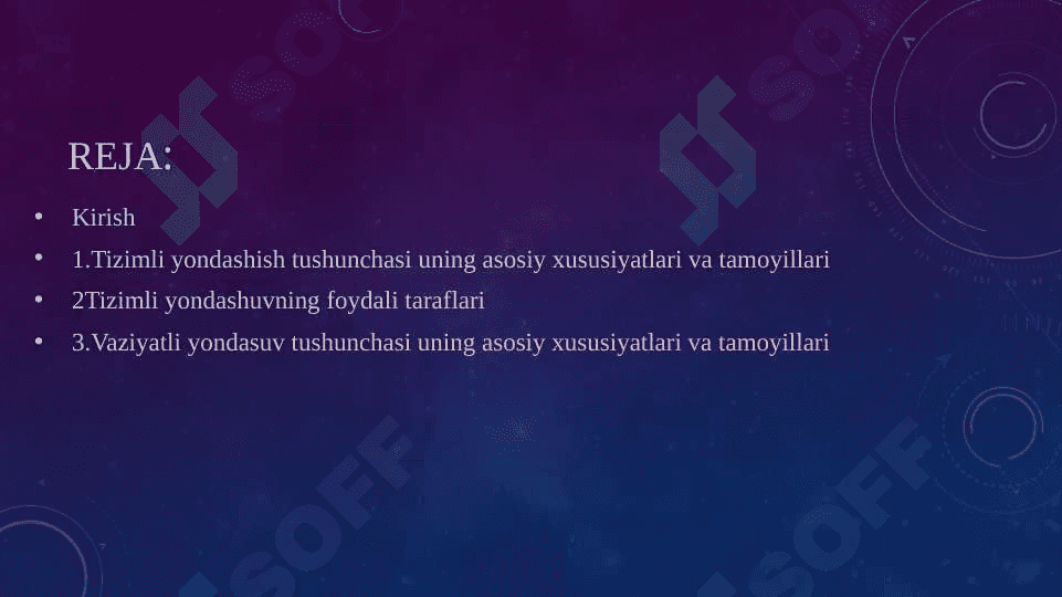 Vaziyatli yondashuv bilan bevosita boğliq tizimli yondashuvlar 2