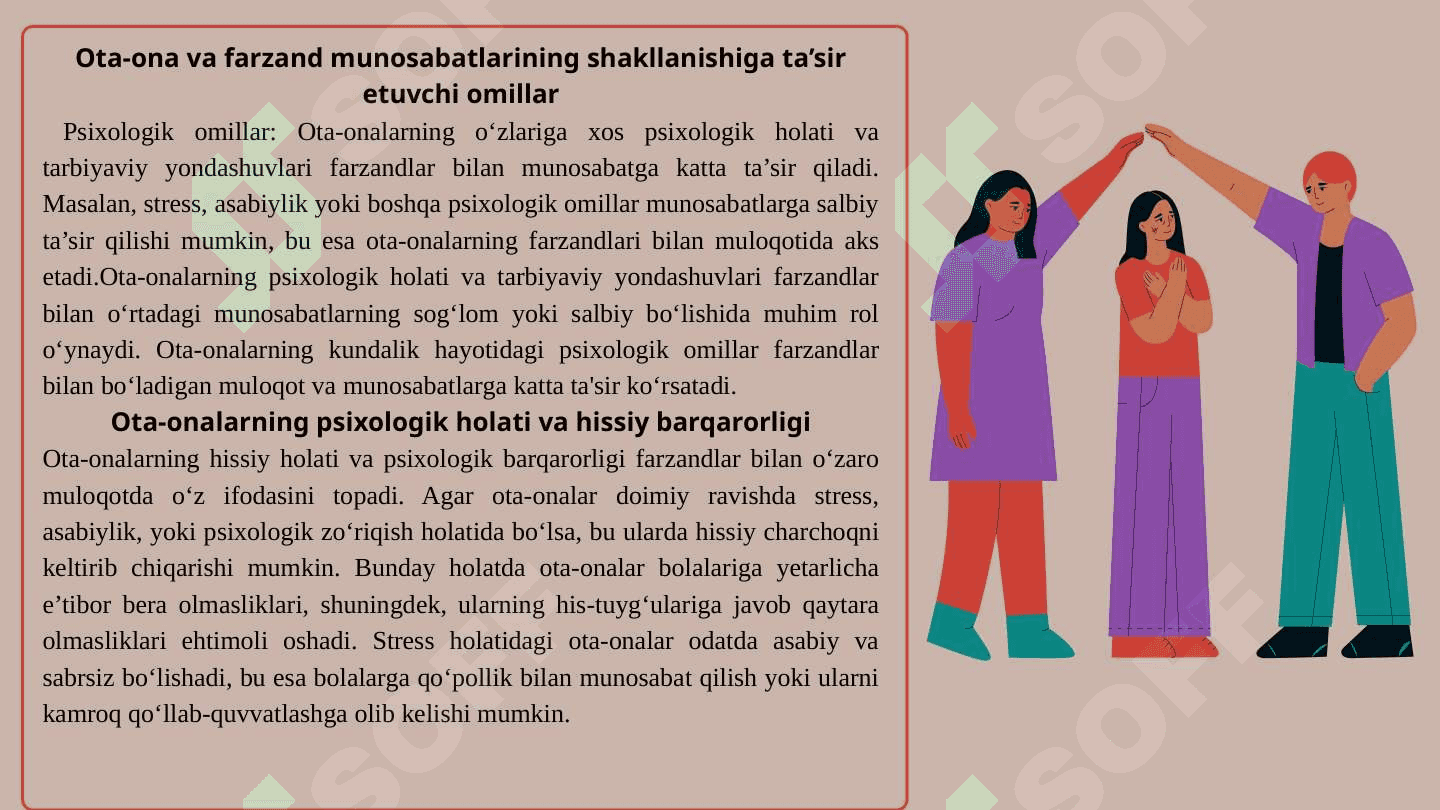 Ota-ona   -  bola munosabatlari  psixologiyasi 4