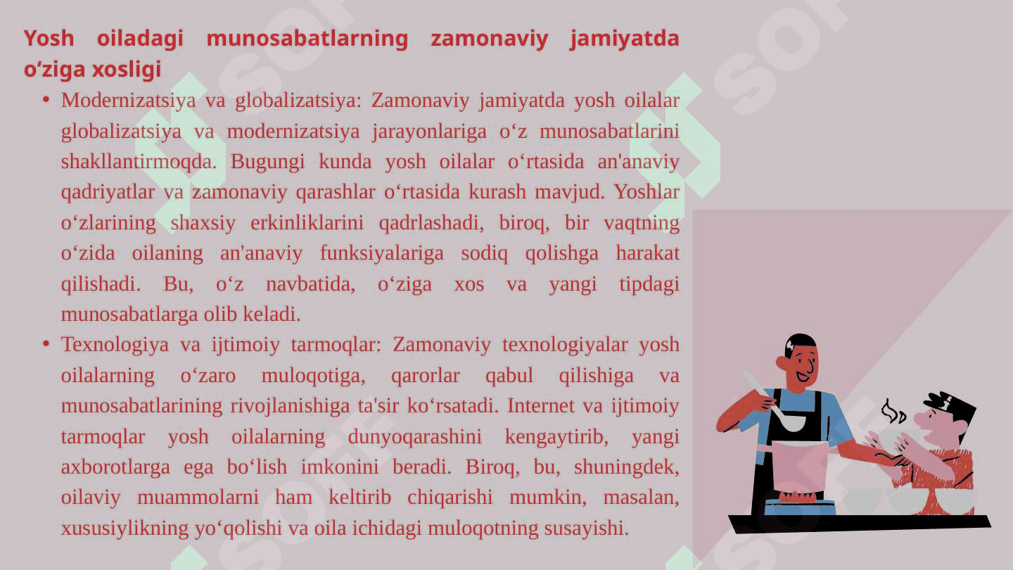 Yosh  oiladagi  munosabatlarning  o‘ziga  xosligi 4