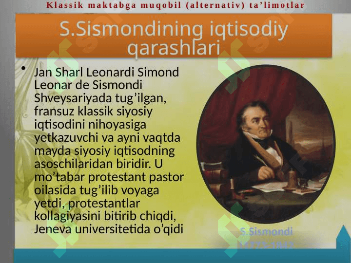 KLASSIC MAKTABGA MUQOBIL (ALTERNATIV) TA’LIMOTLAR 3