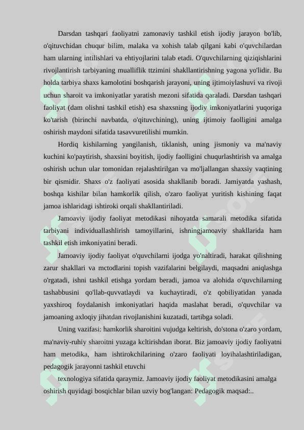 Tarbiyaviy ishlar jarayonini tashkil etishga texnologik yondoshuv 2