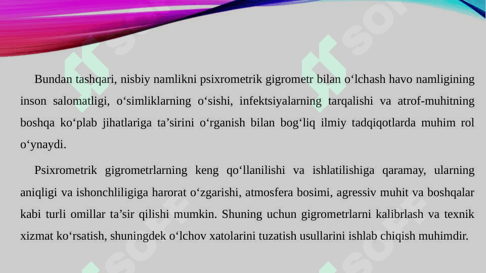 Psixrometrik gigrometr 3