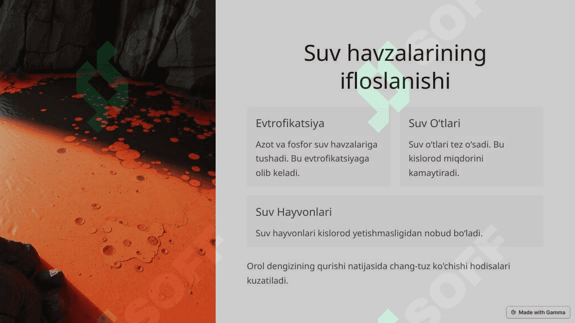Oʻgʻit qoʻllash tizming ekologik muamolari 3