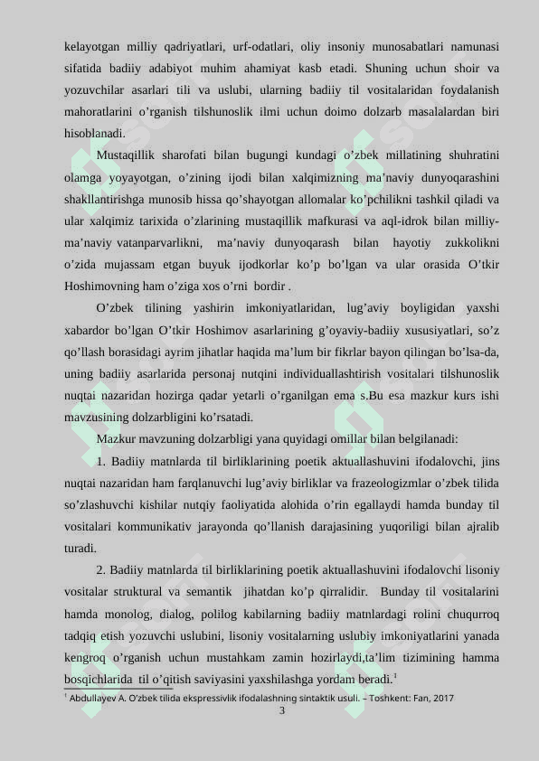 O’tkir Hoshimov asarlarida til birliklarining poetik aktuallashuvi 3