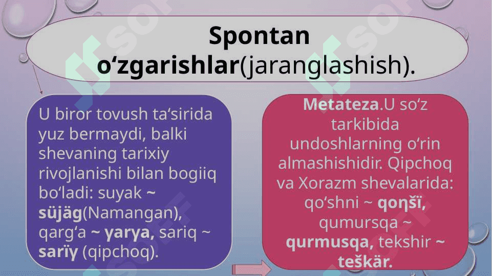 O‘ZBEK SHEVALARIDA FONETIK JARAYONLAR 8