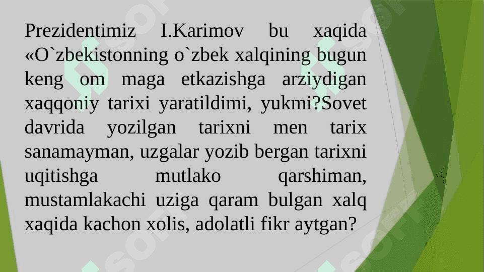 Mustaqillik yillari Tarixshunosligi fani 8