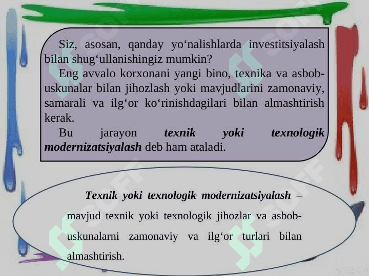 INVESTITSIYA VA TAVAKKALCHILIK 4