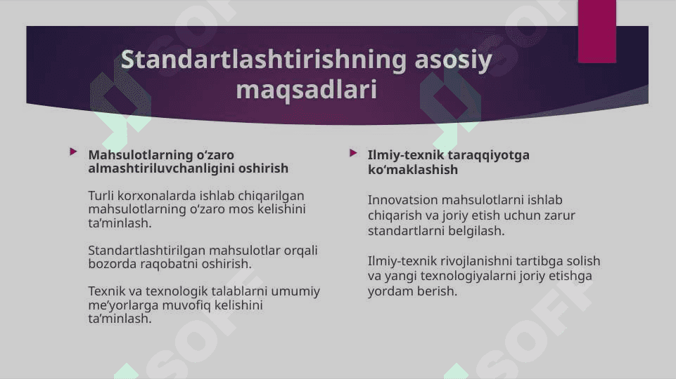 Standartlashtirish ishlarini tashkil etish 8