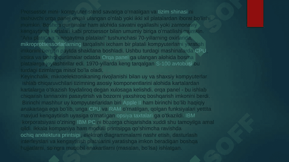 Ona plata bilan tanishish uning turini imkoniyatlarini aniqlash 4
