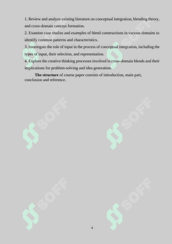 BLEND, INPUT, CROSS-DOMAIN CONCEPTS OF CONCEPTUAL INTEGRATION 4