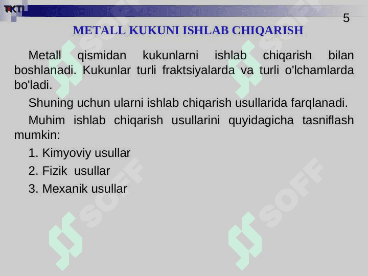 METALL KUKUNI ISHLAB CHIQARISH 5