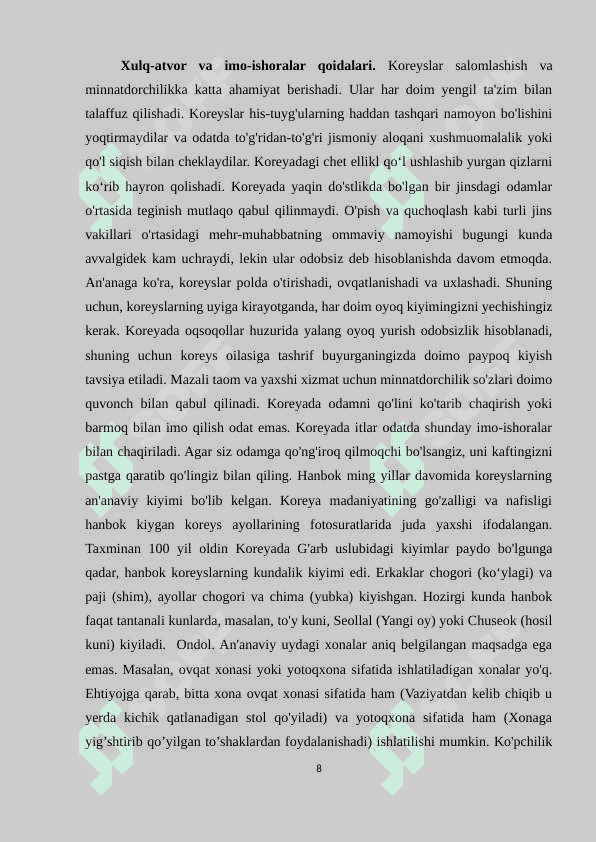 XXI ASRDA SHARQIY OSIYO MADANIYATI 8