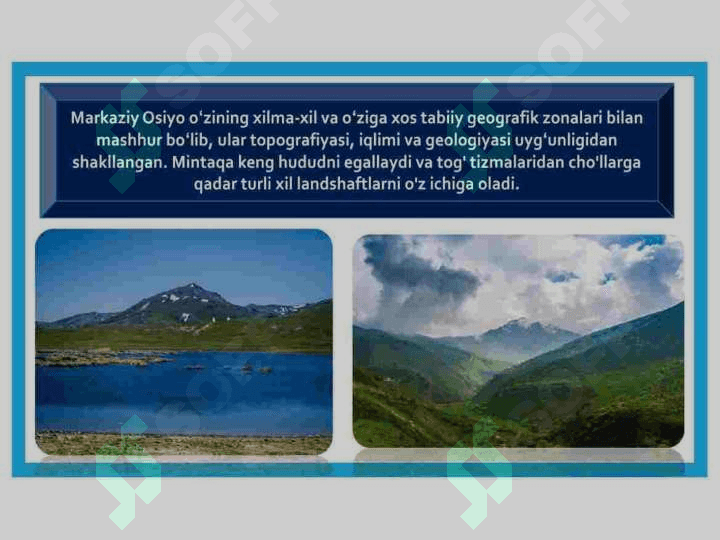 Oʻrta Osiyo tabiiy geografik oʻlkasi oʻrganish metodikasi 4