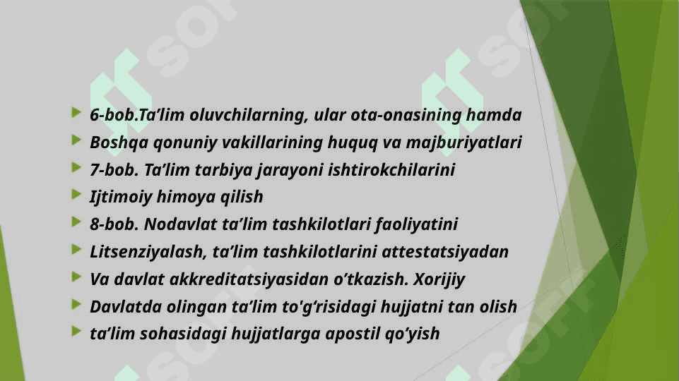 O‘zbekiston Respublikasining Ta’lim to’g’risidagi qonuni 5