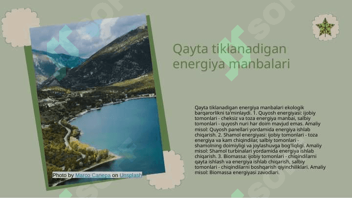 Yashil iqtisodiyotda infratuzilmaning turkumlanishi 4