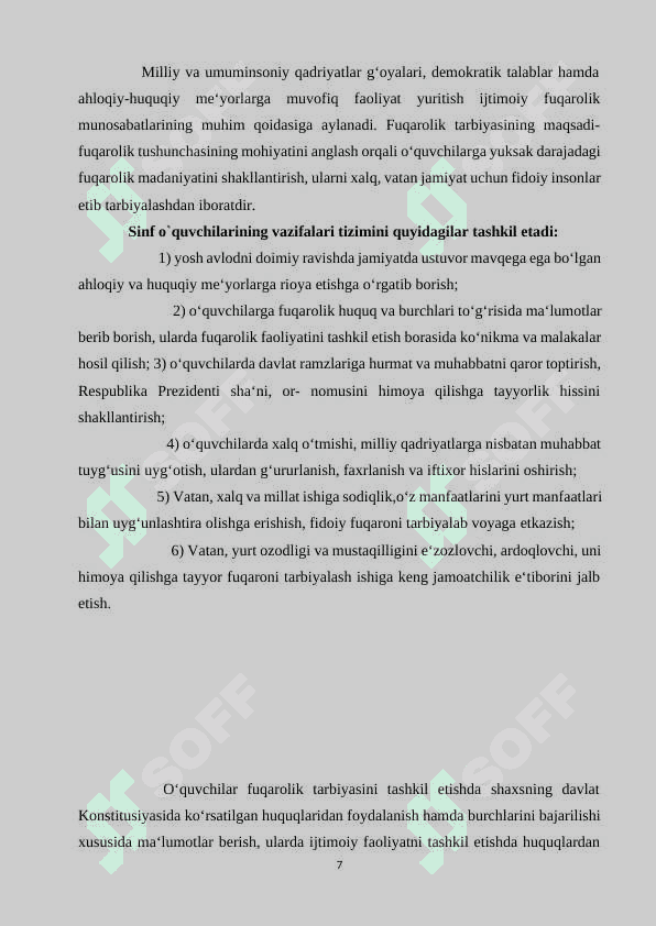 BOSHLANG`ICH SINF O`QUVCHILARIGA XUQUQIY TARBIYA BERISH USULLARI 7