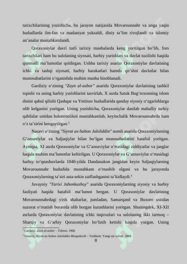 Qoraxoniylar davri tarixshunosligi 7