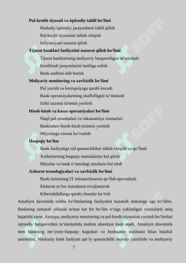Markaziy bank amaliyot 7