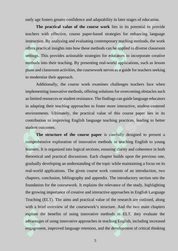 Teaching English to Young Learners 5