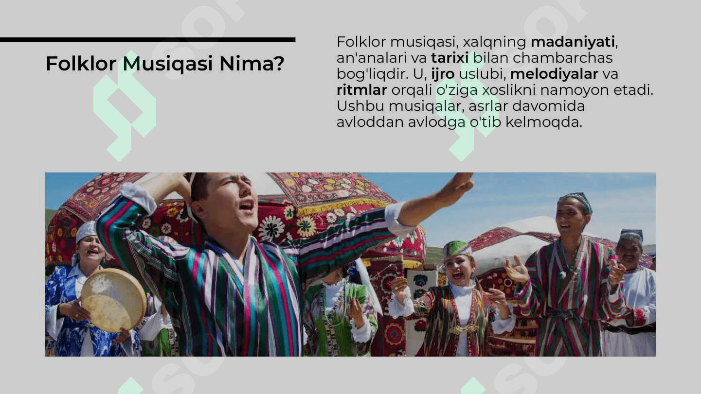 Folklor jamoasi uchun tanlangan musiqani ijro etish 3