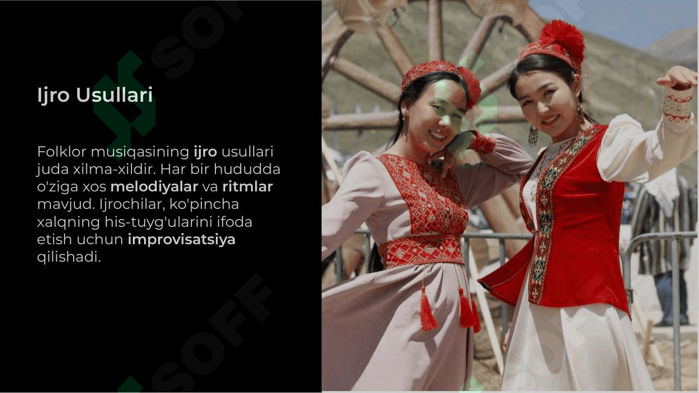 Folklor jamoasi uchun tanlangan musiqani ijro etish 4