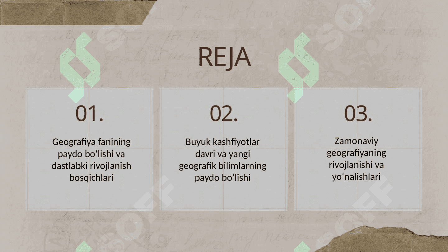 Geografiyaning rivojlanish bosqichlari 3