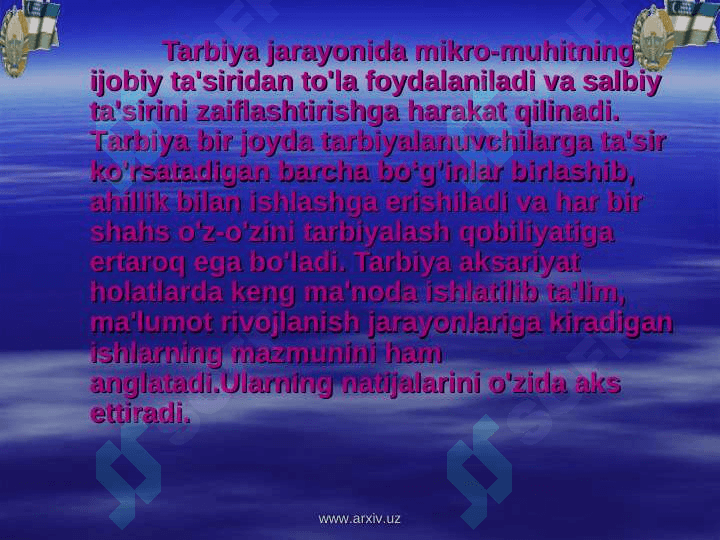 Tarbiya turlari mazmuni maqsad va vazifalari 4