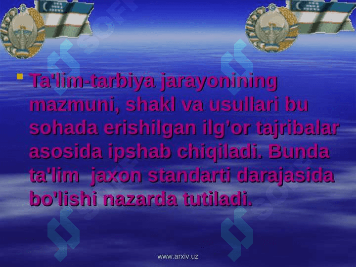 Tarbiya turlari mazmuni maqsad va vazifalari 5