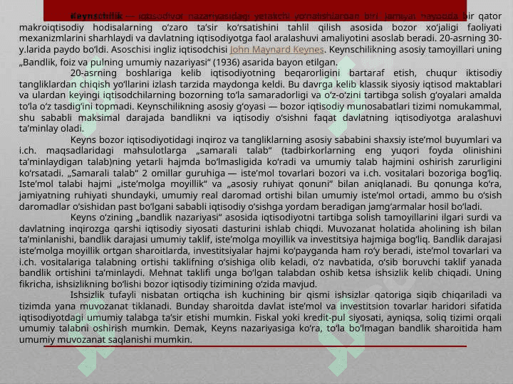 Markschi iqtisodiy g’oyalarning xususiyatlari 2