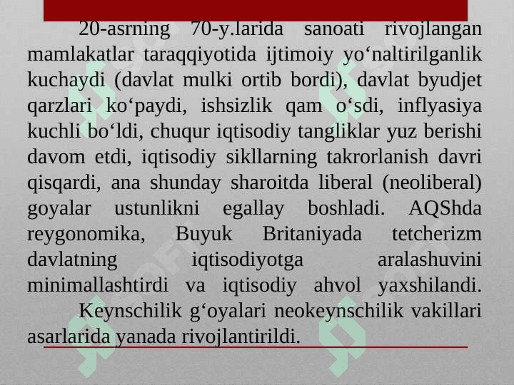 Markschi iqtisodiy g’oyalarning xususiyatlari 4