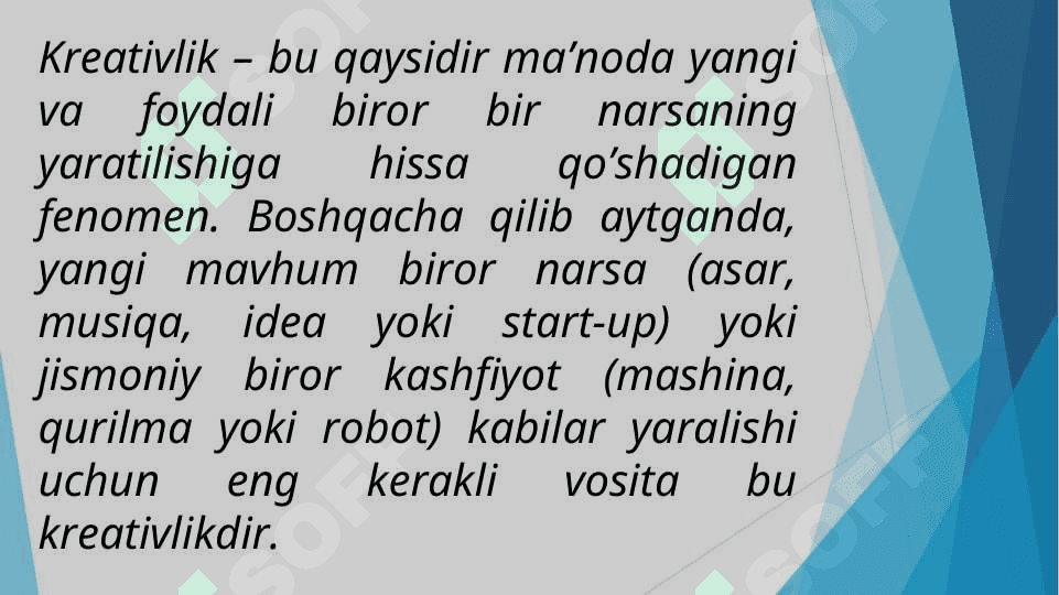 KREATIVLIK SIFATLARINI RIVOJLANTIRISH YO`LLARI 6