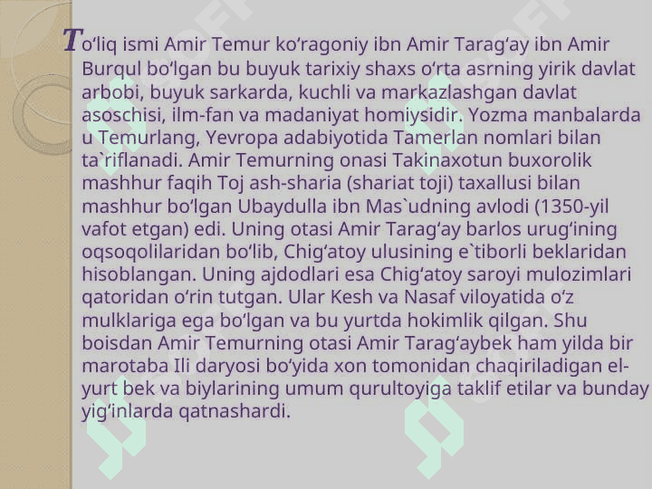 Amir Temur va temuriylar davri tarixshunosligi 2