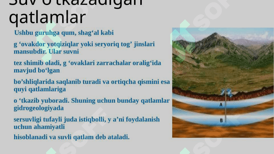 Yer osti suvlarining geologik faoliyati 4