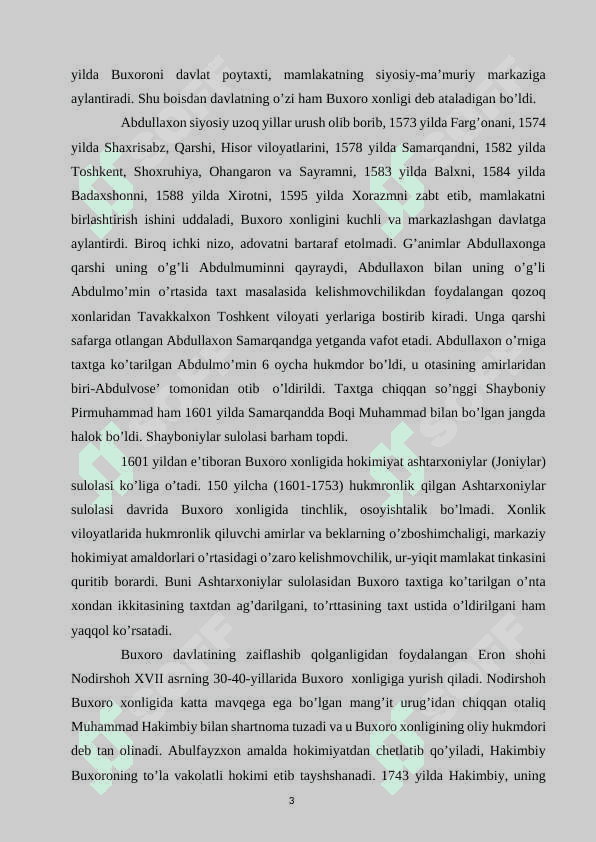 Buxoro amirligi, Qo’qon va Xiva xonliklarida ta’lim- tarbiya. 3