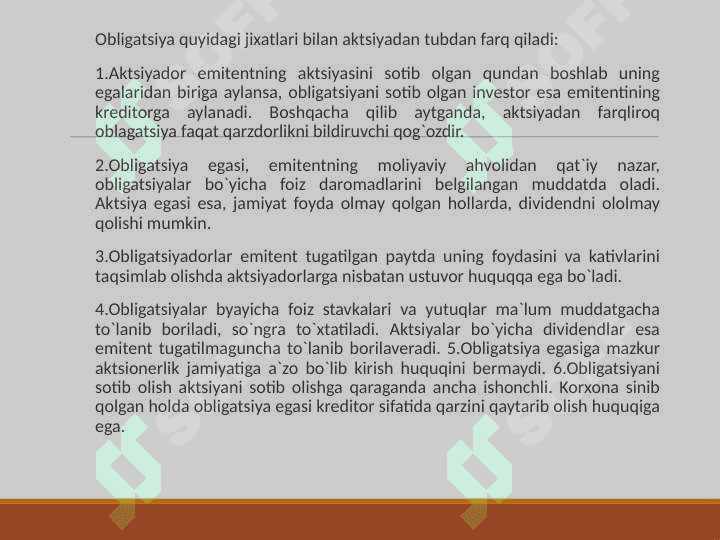 Moliya bozorida obligatsiyalar 4