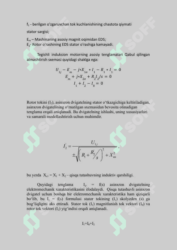 AC mator matematik modeli 6