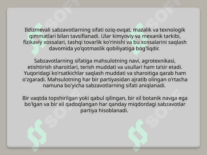 Kartoshka karam va ildizmevalar saqlash 2
