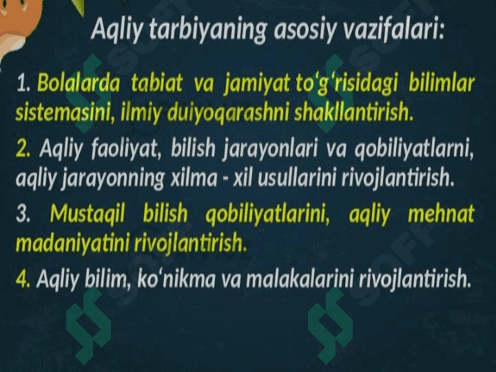 Aqliy tarbiya 3