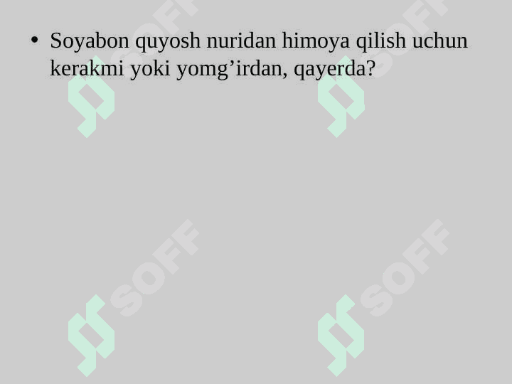 Tuproqning hosil bo‘lishida relyefning ahamiyati 5