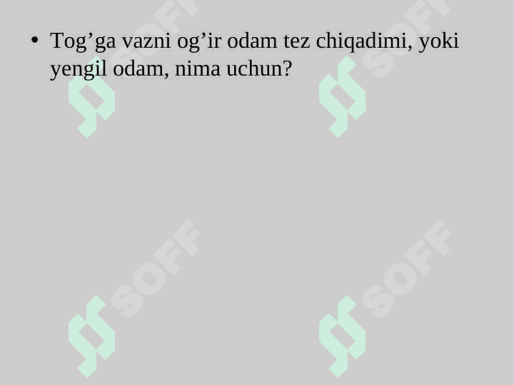 Tuproqning hosil bo‘lishida relyefning ahamiyati 8