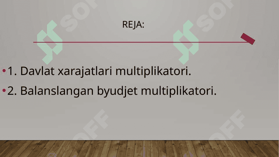 Balanslashgan budjet multiplikatori 2
