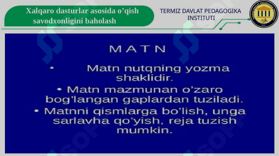 Matn turlari  ularning o’ziga xos jihatlari 3
